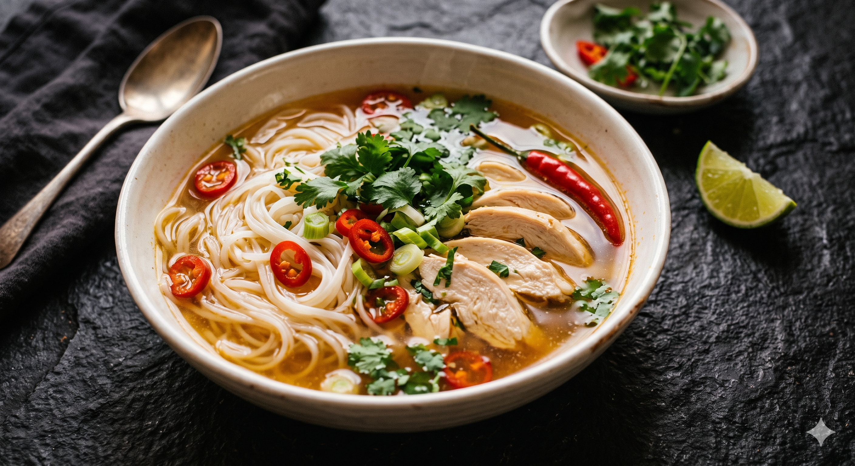 Thai Chilli Chicken and Noodle Soup