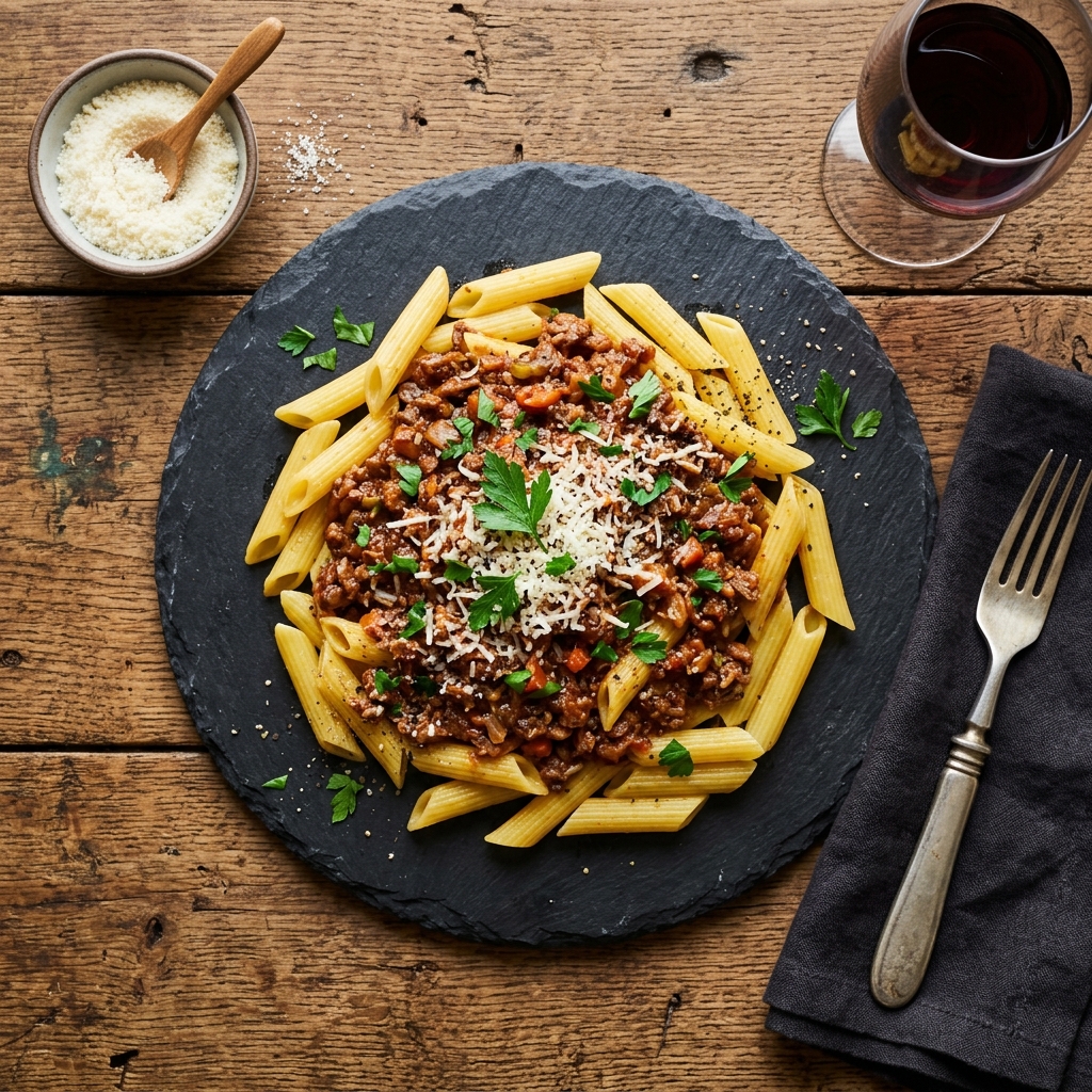 Bologna Beef Ragu and Pasta