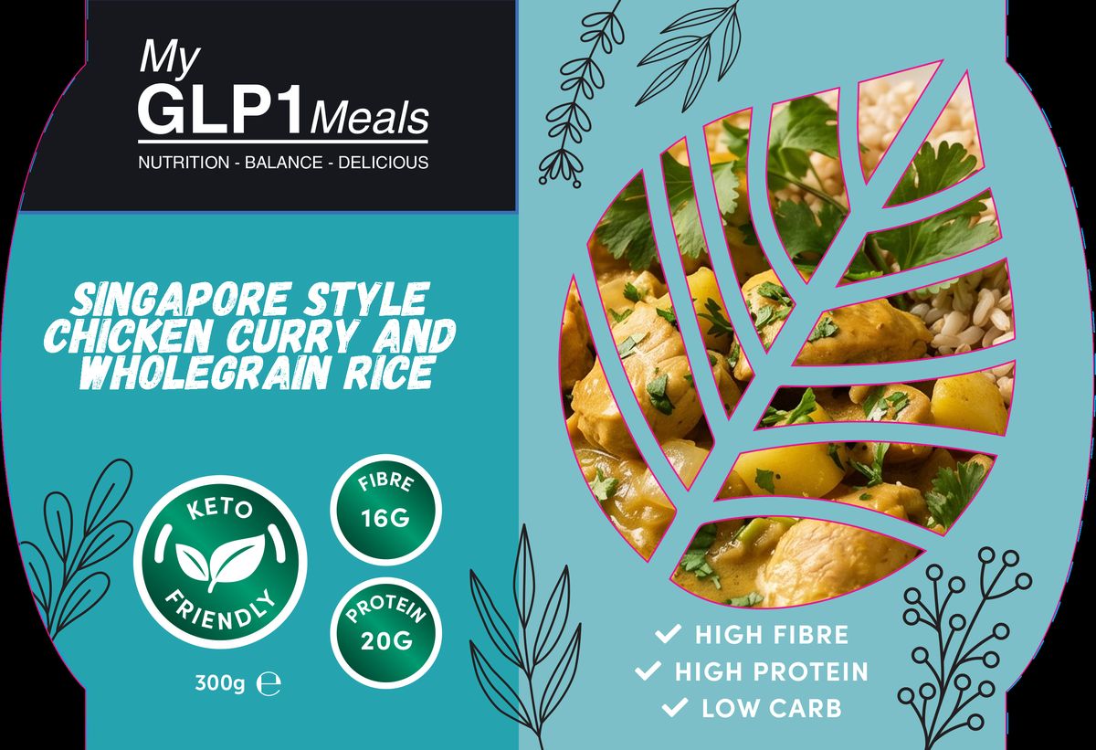 Singapore Style Chicken Curry and Wholegrain Rice